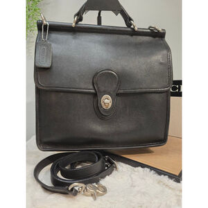 Vintage Coach Willis Bag 9927 Black/Nickle
